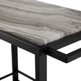 thumbnail image 2 of Manor Park Urban Industrial Faux Marble Serving Bar Cart, Graphite, 2 of 7