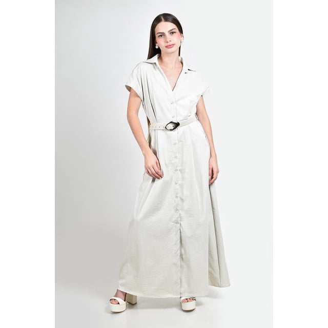 Vestido camisero con cinto Roman Fashion /Juvenil, 01671 (Pistache) verde claro CH