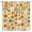 Orange Blue, variant on Retro Boho Floral Shower Curtain Funky Vintage 72s 60S Flowers Bathroom Curtains Decor Set with Hook(72" WX72 H)