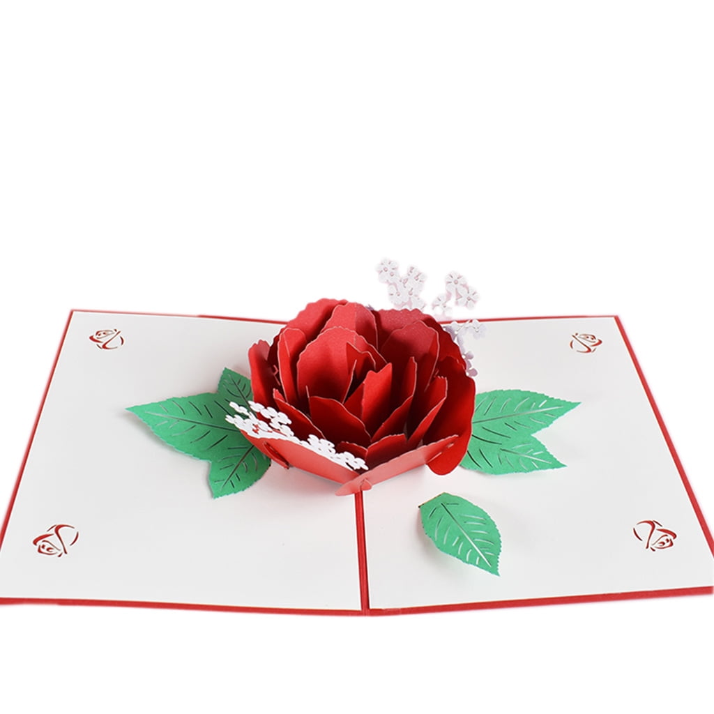 Details about   3D Pop-Up Flower Floral Greeting Card for Birthday Mothers Father's Day Wedding 