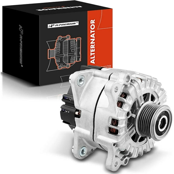 A-Premium Alternator Compatible with Volkswagen Touareg 2011-2012 & Porsche Cayenne 2010, V6 3.6L, 12V 220Amp Clockwise 7-Groove Clutch Pulley, Replace# 03H903023D, 03H903023DX, FG23S028, FGN23S028