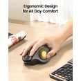 thumbnail image 3 of Ratón Trackball inalámbrico ProtoArc EM01NL Bluetooth Gold, 3 of 7