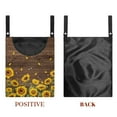 thumbnail image 7 of SEANATIVE Wood Sunflower Clothespin Bag with Hanging Hook House Clothespin Organizer Clothes Pin Bag Outside Clothes Pins Bag Xmas Decor Christmas Clothes Pin Bag, 7 of 7