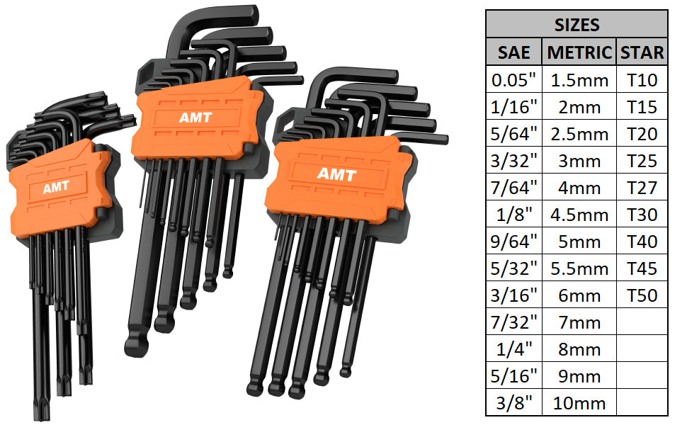 Metric Allen Key Dimensions