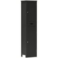 thumbnail image 1 of HOMCOM Armoire de Rangement Haute pour Salle de Bain avec Portes, Tiroir, Tablette Ajustable, 1 of 10