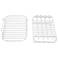 thumbnail image 5 of Fryer Rack Double Layer 304 Stainless Steel Rectangular with G Skewer Fryer Cooking Rack Fryer Accessories, 5 of 5
