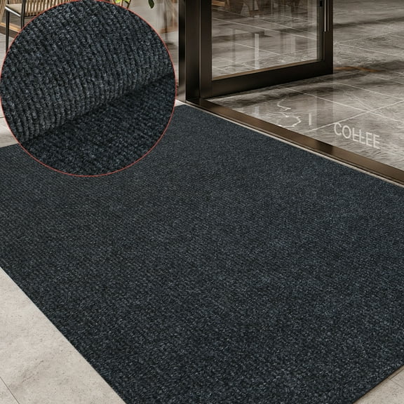 OVYEOFR 3' x 5' Front Door Mat, Indoor Outdoor Commercial Floor Entrance Mat with Rubber Backing, Welcome Mat for Entryway, Patio, Home