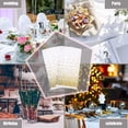 thumbnail image 5 of 2Pcs 137*274cm Purple and Gold Dot Disposable,Confetti Rectangular Tablecover Plastic-white, 5 of 5