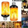 thumbnail image 2 of E14 E27 B22 90 LED Flame Effect Fire Light Bulb Flickering Flame Bulb Lamp Decor, 2 of 8