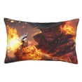 thumbnail image 1 of Balery Western Fire Cowboy Funda de Cojín Estampada, Regalos para Mujeres, Regalos de Amor para Ella, Regalos para Novia o Esposa, Funda de Almohada-14"x20", 1 of 6
