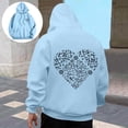 thumbnail image 1 of MHFRRA Sudadera con Capucha Estampada de Color Sólido para Hombre y Mujer, Abrigo Cálido y Cómodo de Invierno Azul cielo, 1 of 7