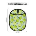 thumbnail image 3 of green Lemon blueberry Pot Holders for Kitchen - Heat Resistant Oven Mitts Hot Pads with Pocket, Non Slip Silicone Pot Holders, Cuteness Hanging Loop Potholders for Kitchen Baking, 3 of 5