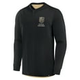 thumbnail image 2 of Men's Fanatics Black Vegas Golden Knights Adrenaline Push Long Sleeve Henley Shirt, 2 of 3