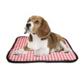 thumbnail image 2 of PKQWTM Checkered Geometric Pattern Pet Dog Cat Bed Pee Pads Mat Cushion Potty Dogsblankets Crate Bed Kennel 36x48 inch, 2 of 3