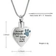 thumbnail image 2 of Birthstone Pet Cremation Jewelry for Ashes Pendant Paw Print Pet Heart Urn Necklace Memorial Keepsake Jewelry for Pet/Dog's/Cat's Ashes, 2 of 7