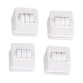 thumbnail image 3 of Juego de 4 ruedas giratorias para muebles, para almacenamiento Blanco, 3 of 9