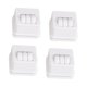 thumbnail image 3 of Juego de 4 ruedas giratorias para muebles, profesionales, flexibles, 360 grados Blanco, 3 of 9