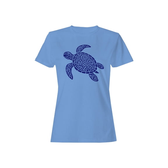 Tribal Sea Turtle Art Design Women's T-shirt