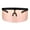 Black Pink, variant on Mask Visor Welder Style Oversize Shield Flat Top Sunglasses Black Blue