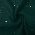 thumbnail image 6 of Fanxing Womens Cropped Sequin Bolero Shrugs Open Front Long Sleeve Cardigan Sweater Sparkling Jackets for Evening Party Green L, 6 of 9