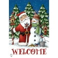 thumbnail image 3 of Briarwood Lane Santa And Snowman Christmas House Flag, 3 of 4