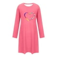 thumbnail image 4 of HongQid Nightgowns for Women Soft Grpahic House Dress Long Sleeve Sleep Shirts Fall Sleepwear Night Gown Nightshirt, 4 of 6