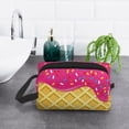 thumbnail image 6 of Honeii Red Ice Cream Print Multi-Purpose Storage Bag,Hanging Dopp Kit,Small Toiletry Bag for Traveling for Toiletries, Makeup, and Small Essentials, 6 of 7