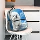 thumbnail image 5 of Disketp Cute Cloud Bichon Frise Mochila Ligera Clásica con Múltiples Bolsillos, Mochila Casual para Hombre y Mujer, Ideal para Escuela, Trabajo y Viajes, 5 of 6