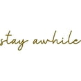 thumbnail image 2 of VWAQ Stay Awhile Wall Decal - Vinyl Wall Art Home Decor, 2 of 2
