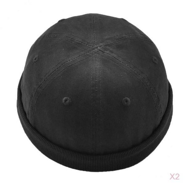 2x Chic para hombre para mujer SkullCap Docker Hat Hatie Sailor sombrero
