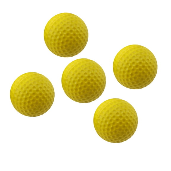 FONDOTIN 5 Pcs Practice Balls Wear Resistant Practice Golf Balls Round Indoor Exercise