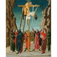 thumbnail image 2 of Bernardino Butinone 15x18 Gold Ornate Wood Frame and Double Matted Museum Art Print Titled - The Descent from the Cross (C. 1485), 2 of 4