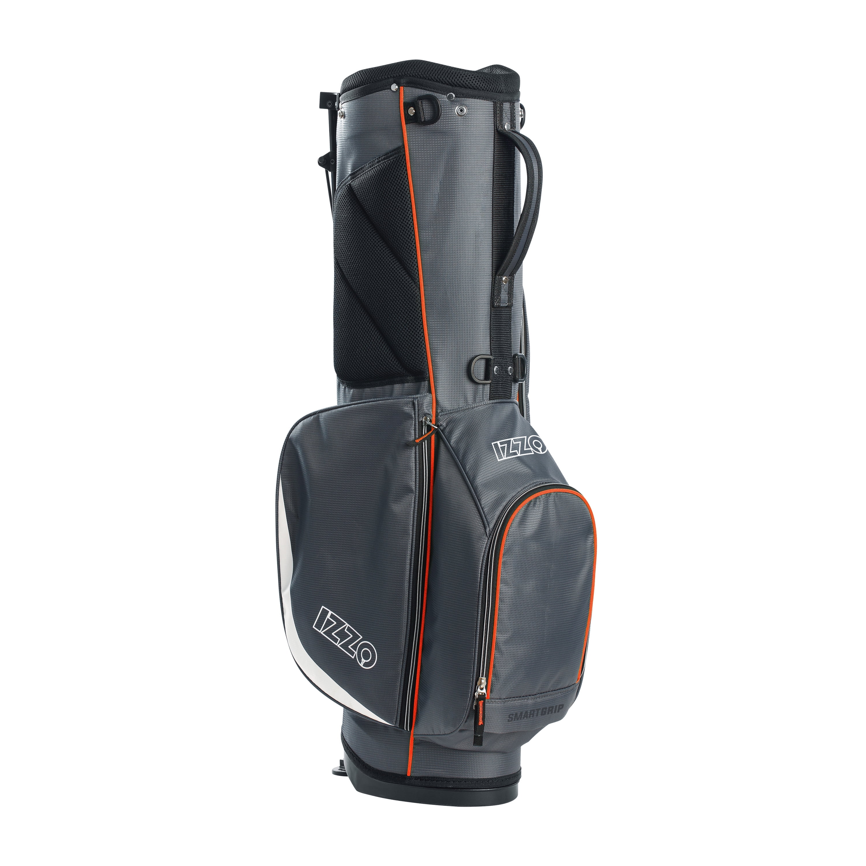 Izzo Golf Ultra-Lite Stand Bag - Grey/Orange, Only 3.2 lbs