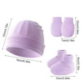 thumbnail image 3 of Upgrades Safe Baby Gear Not Irritating Hat with Mittens & Booties Infant Protections set Adjustable Hat for Newborns, 3 of 8