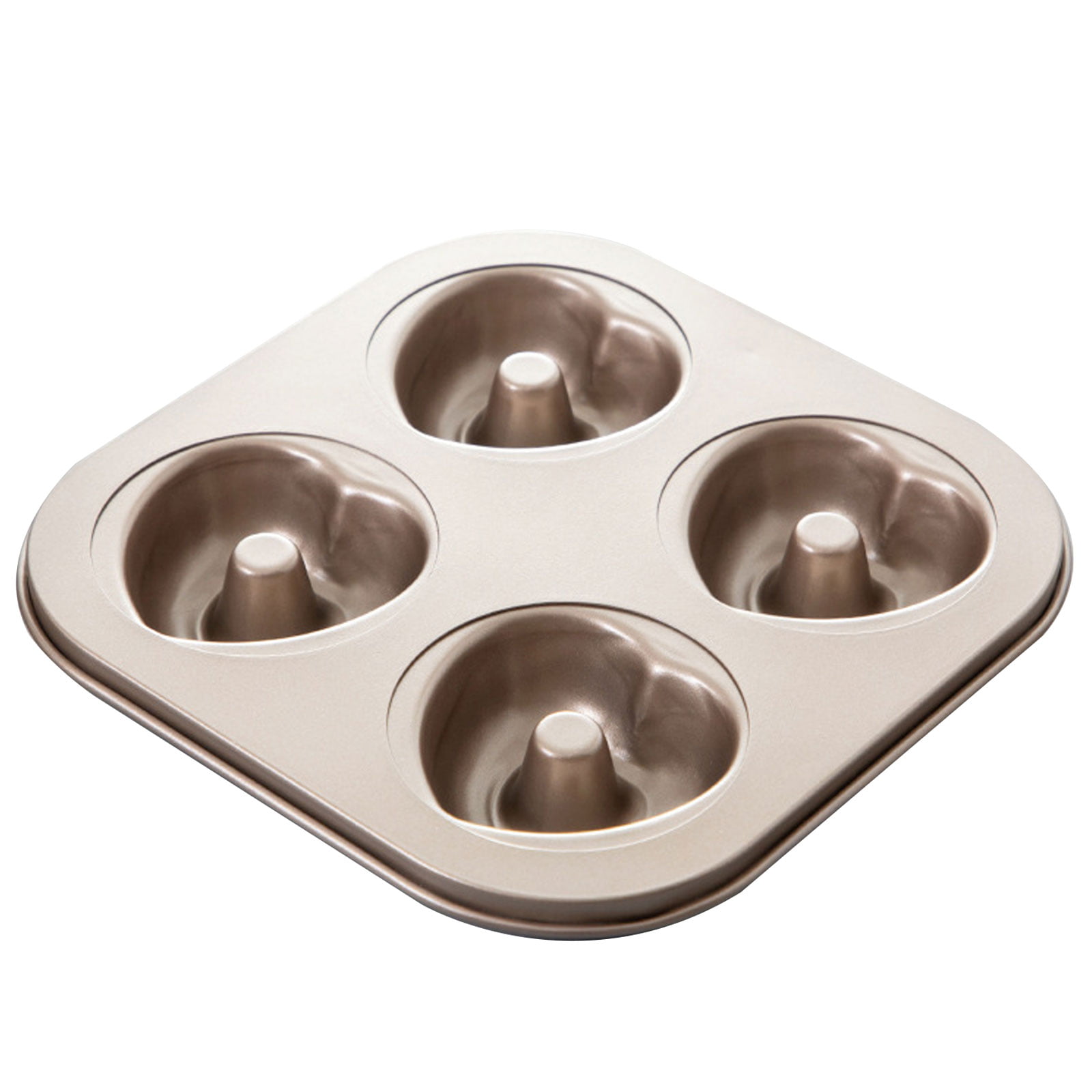 Dusdombr Donut Baking Molds Easy to Clean 4 Pcs Pumpkin Shaped Cake Bagel Biscuit Baking Pan Easy to Bake 