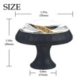 4 Packs Knob, 1.37" (35 mm) Diameter Drawer Knobs, Starry Sky