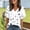 A80 White, variant on T-Shirt for Women Geometric Vertical Stripe V Neck Short Sleeve Loose Fit Modern Graphic Casual Fashion Tee Top