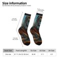 thumbnail image 5 of Yiaed Prairie Meditating Lion Print Great elasticity Crew Socks Sports socks for Men and Women, 5 of 5