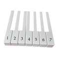 thumbnail image 4 of 7 piezas de tapas de teclas de repuesto para teclado de piano, cubiertas para teclas de teclado de piano, superficie de teclas de material PP. 51 cm, 4 of 9