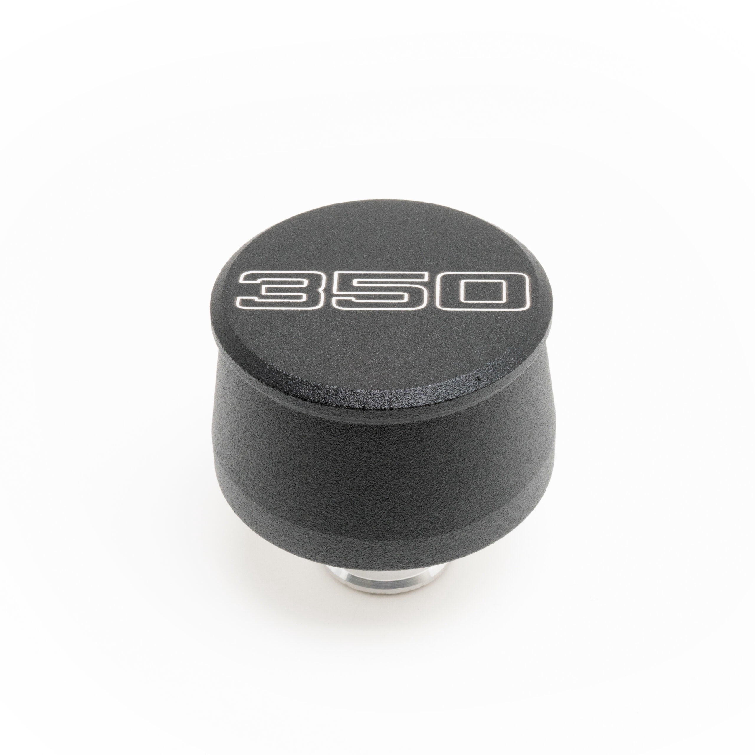 Racing Power Co-Packaged Valve Cover Breather 350 Logo Black Each