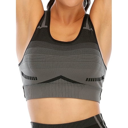 

Supportive Sports Bras for Women Running Padded Compression Sports Bra Racerback Workout Tops Plus Size
