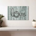 thumbnail image 2 of Elephant Stock Wooden Love Typography Wall Art - Horizontal Canvas Wall Art - Living Room Wall Decor - Inspirational And Typography Canvas - Blue And Gray Decor - 12" x 8", 2 of 8
