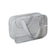 thumbnail image 1 of Wosthever Bolsa de maquillaje de viaje, bolsa de cosméticos de baño visible portátil, drenaje de artículos diversos para el hogar, estuche de Almacenamiento y organización del hogar Gris, 1 of 6