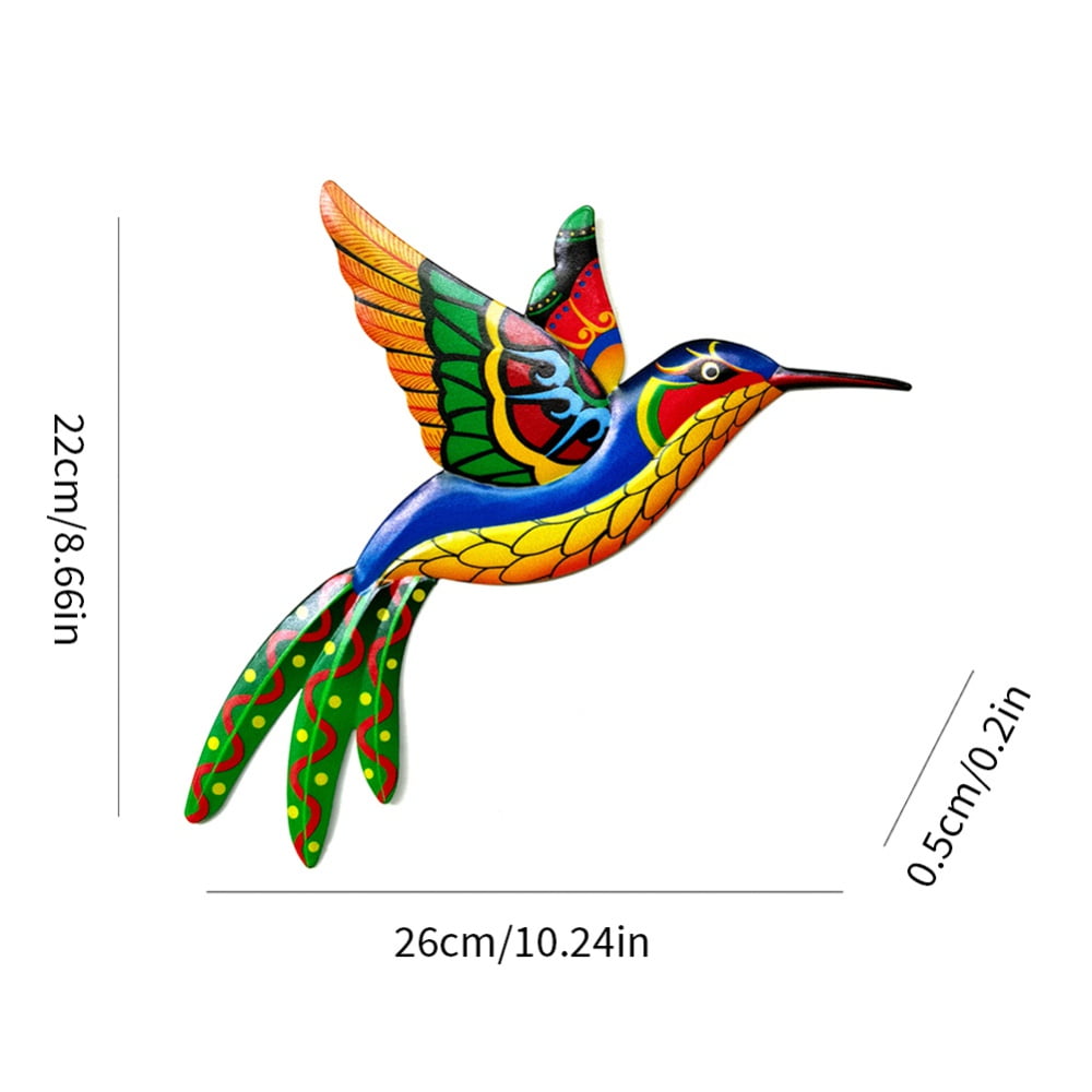 Brand Clearance! Metal Birds Outdoor Wall Sculpture Decoration Hanging for Deck,Garden Fence