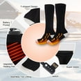 thumbnail image 4 of Biyreder Rechargeable Heated Socks with 5V 5000mAh Power Bank Electric Thermal Sock for Winter Riding Skiing Motorcycling Fishing Hiking, 4 of 7
