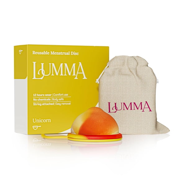 Disco menstrual Lumma Unicorn de silicona a prueba de fugas