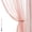 Blush Pink (Coral)-52"W x 63"L (Pack of 2), variant on Pom-pom Sheer Curtains For Kid's Room 63" Linen Textured Volie Window Curtain Panels Lilac 52" W 1 Pair