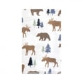 thumbnail image 3 of Hudson Baby Infant Boy Cotton Flannel Burp Cloths, Moose Bear, One Size, 3 of 3