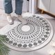 thumbnail image 1 of Half Round Door Mat Non-slip 50x80cm Entryway Doormat Easy Clean Rugs Indoor Outdoor Entry Decoration For Home, Garage, Patiomorocco White B 1 Pc, 1 of 1