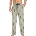 thumbnail image 3 of Top-kevin Tiger Men's Pajama Pants Cartoon Dinosaur Pjs Bottoms with Pockets Sleep Lounge Pants for Men, 3 of 13